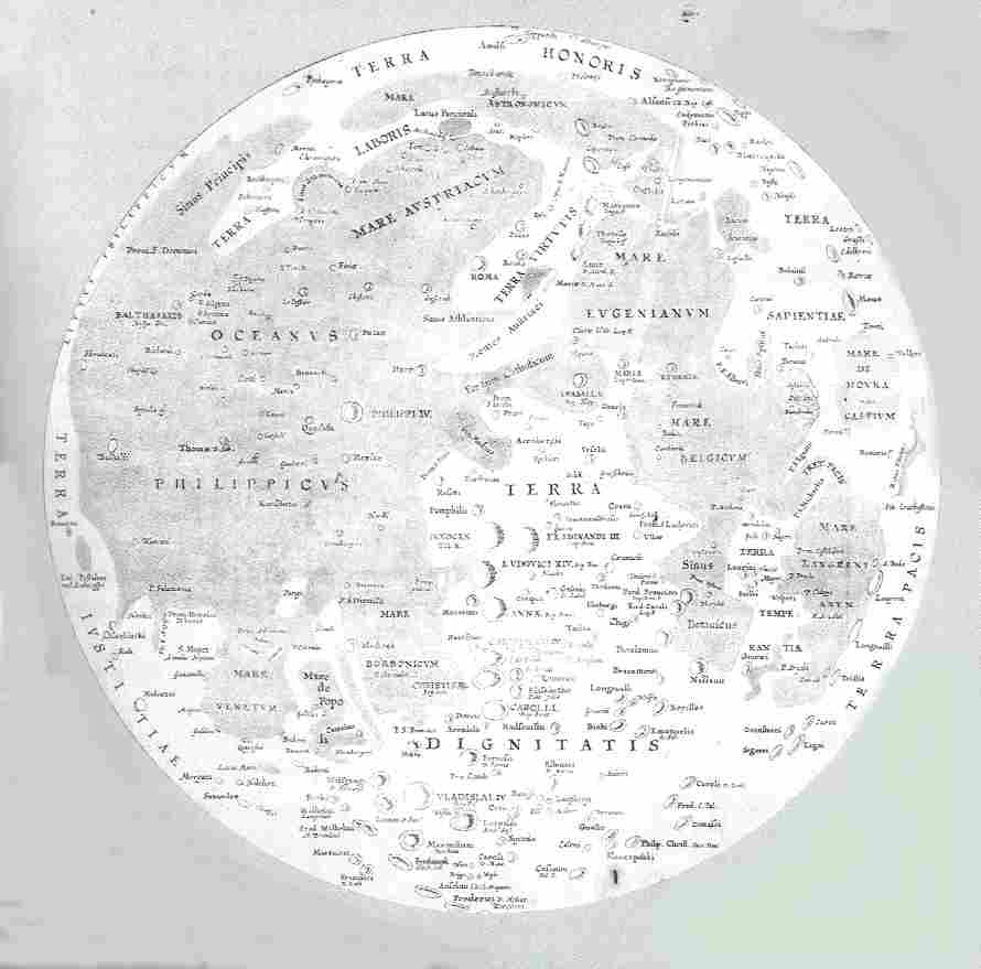 Moon map by Langrenus