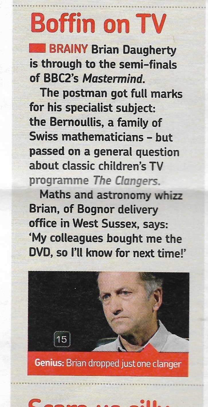 Mastermind 2011, BBC